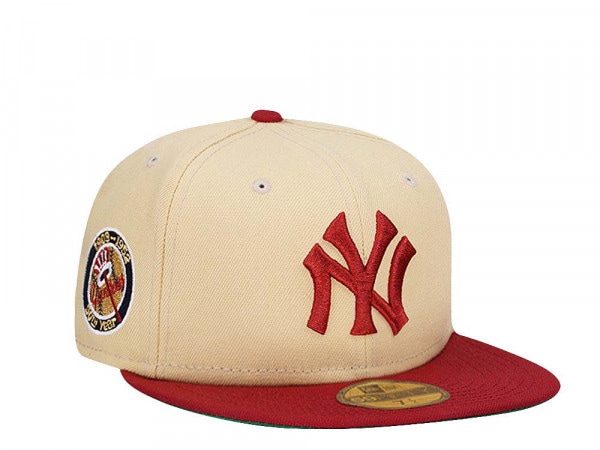 New Era New York Yankees 50th Anniversary Vegas Gold Throwback Two Tone Edition 59Fifty Fitted Cap