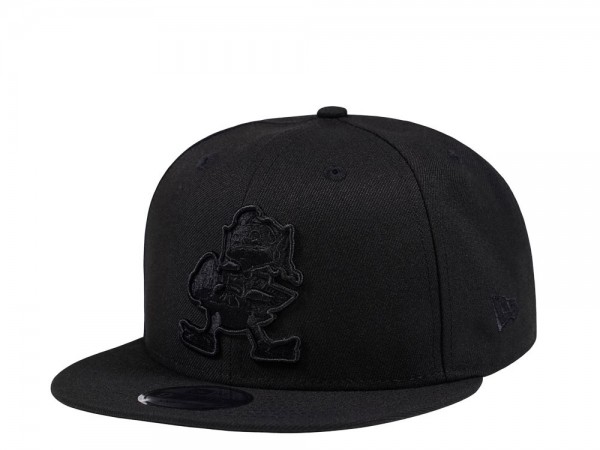 New Era Cleveland Browns Black on Black Throwback Edition 9Fifty Snapback Cap
