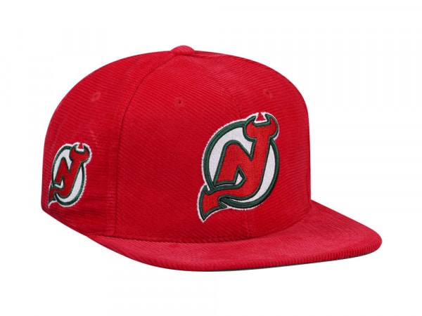 Mitchell & Ness New Jersey Devils Red Cord Vintage Snapback Cap