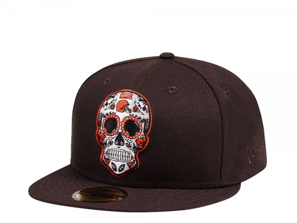 New Era Cleveland Browns Skull Edition 59Fifty Fitted Cap