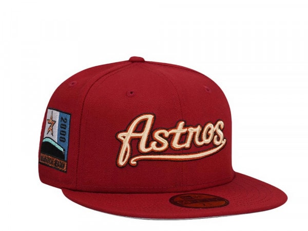 New Era Houston Astros Inaugural Season 2000 Brick Red Classic Edition 59Fifty Fitted Cap