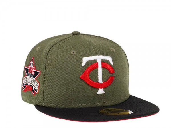 New Era Minnesota Twins All Star Game 1985 Olive Two Tone Edition 59Fifty Fitted Cap