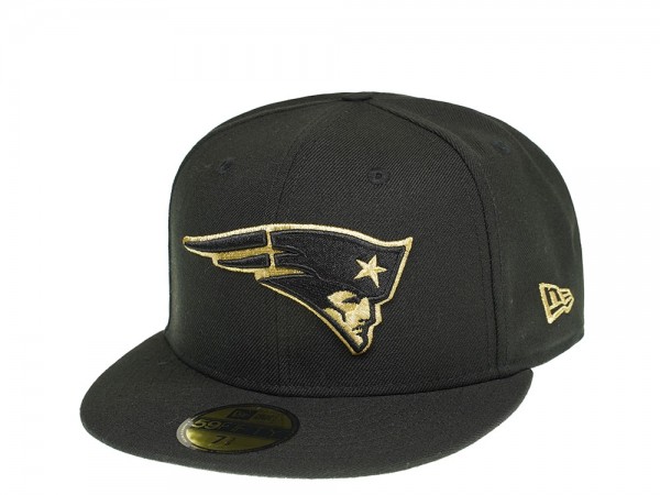 New Era New England Patriots All About Black and Gold 59Fifty Fitted Cap