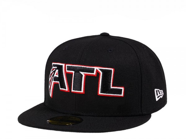 New Era Atlanta Falcons Alternate Black Crimson Collection 59Fifty Fitted Cap
