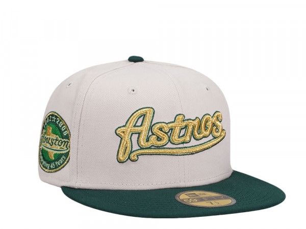 New Era Houston Astros 45th Anniversary Stone Gold Two Tone Edition 59Fifty Fitted Cap