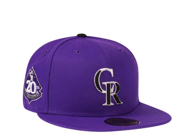 New Era Colorado Rockies 20th Anniversary Purple Edition 59Fifty Fitted Cap