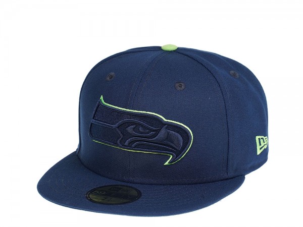 New Era Seattle Seahawks All Navy Edition 59Fifty Fitted Cap
